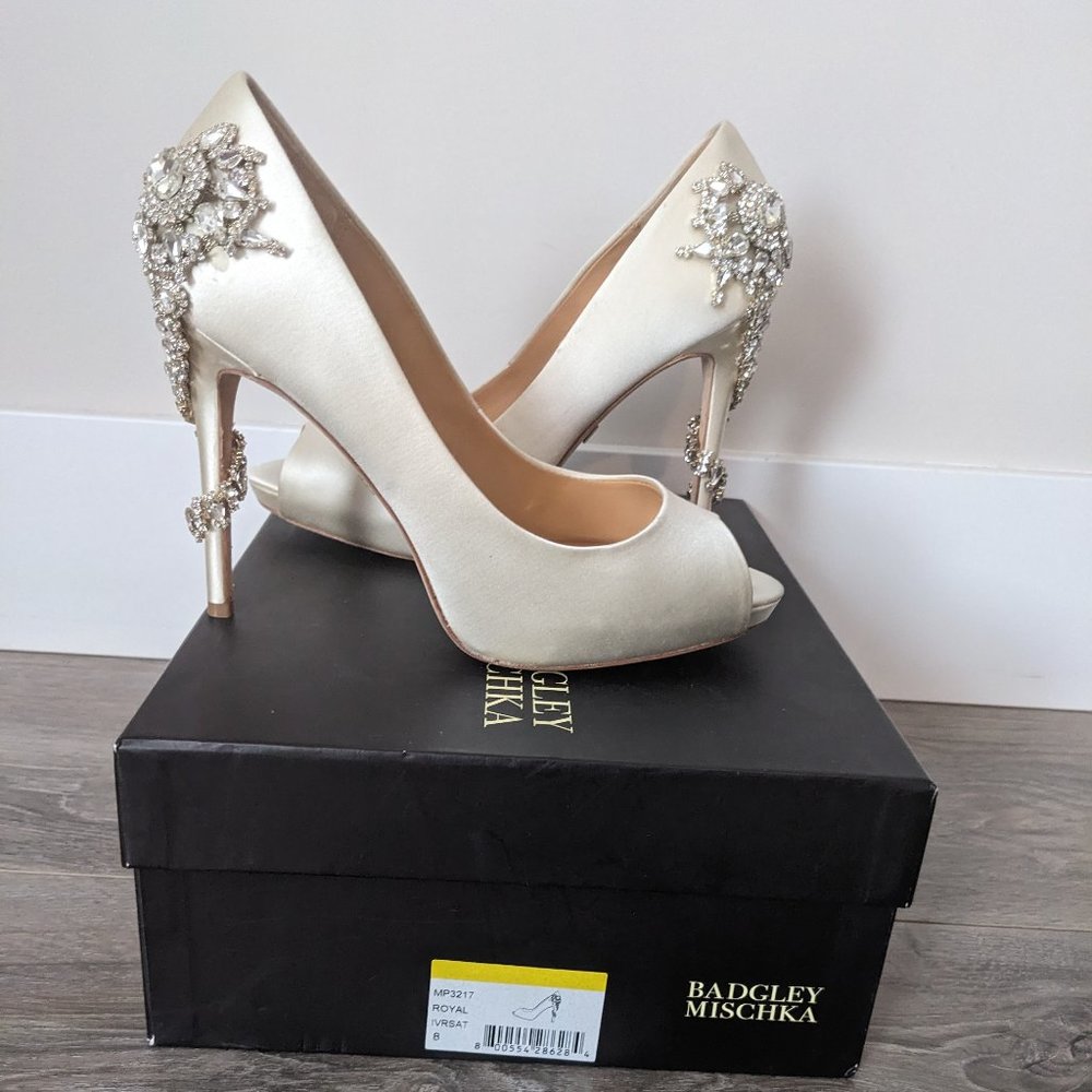 Badgley Mischka Wedding Heels.
